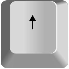 Cursor Up — every keyboard key option 59