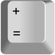 Equals Plus — every keyboard key option 45