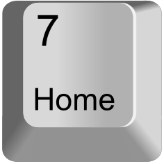 Keypad 7 — every keyboard key option 89