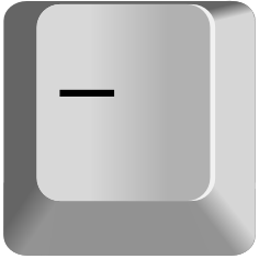 Keypad Minus — every keyboard key option 92