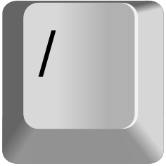 Keypad Slash — every keyboard key option 97