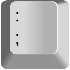 Semicolon Dble — every keyboard key option 105