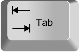 Tab — every keyboard key option 56