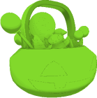 Rareslimegreentrick Or Treatbucket — (Animal Jam Classic) Contest and Event Items option 34