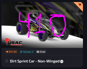 Dirtwinglesssprint410png — iRacing Cars (26S4) option 123