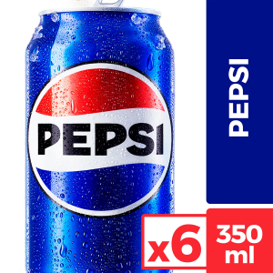 Pack 6 Un Bebida Pepsi 350 Ml — Bebidas en Lata Chile option 1