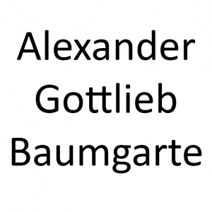 Zzzzz 1779480591alexander Gottlieb Baumgarten — World Thinkers (Theoreticeans, Writers, Poets, etc) option 576