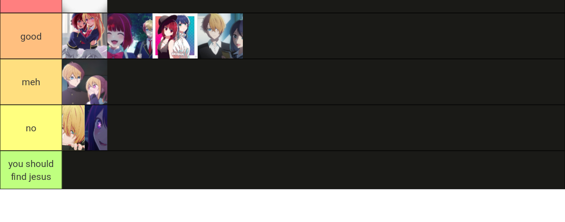 Oshi no Ko ships Tier List (Community Rankings) - TierMaker