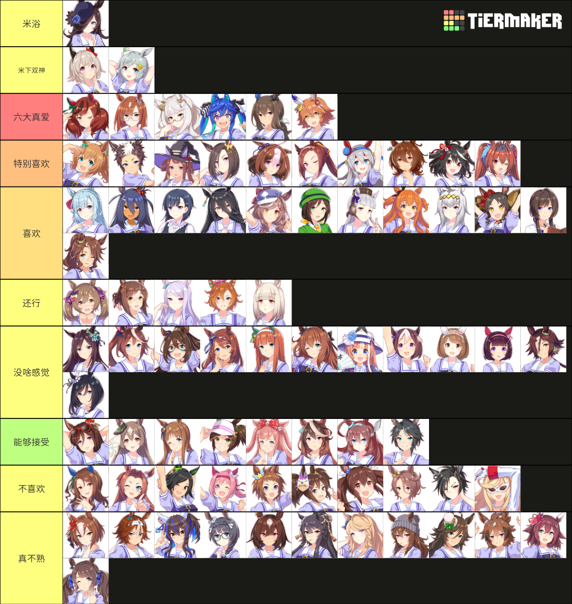 「ウマ娘」 - Uma Musume Characters Tier List (Community Rankings) - TierMaker