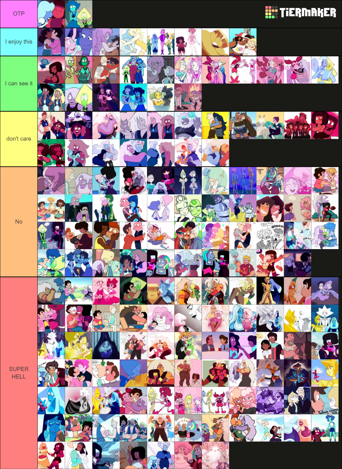 Steven Universe All Ships Tier List (Community Rankings) - TierMaker