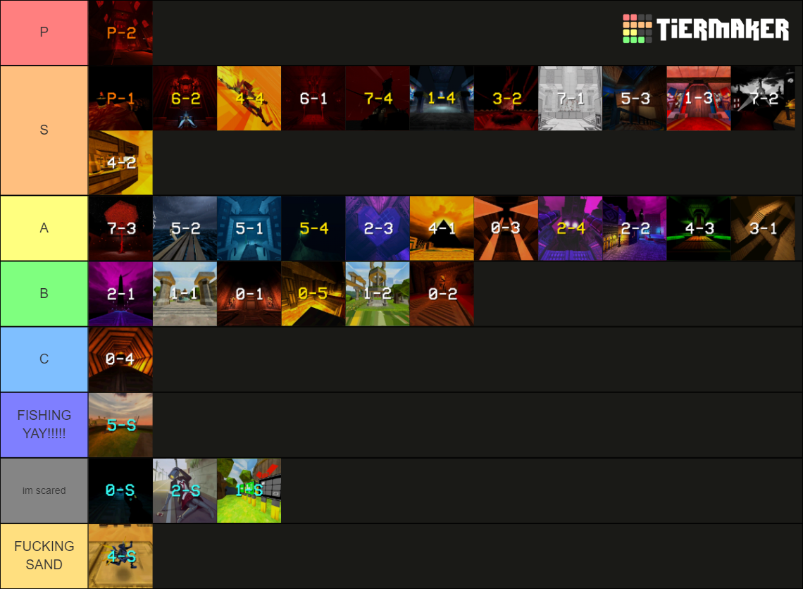 ULTRAKILL All Levels (+Violence Layer) Tier List Rankings