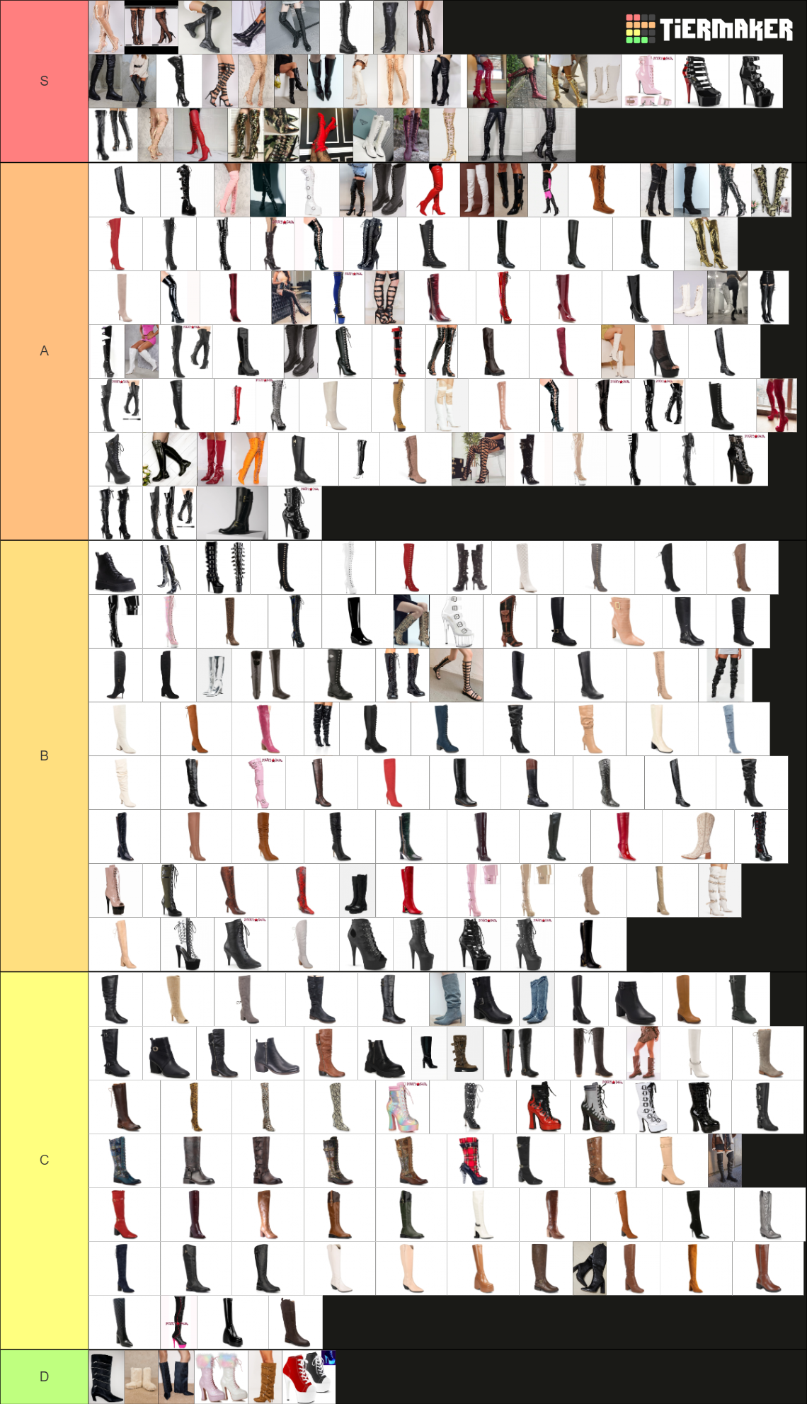 Boots Tier List Community Rankings TierMaker