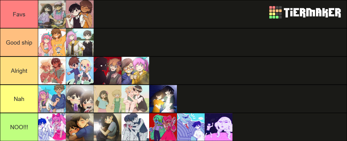 Omori Ship Ranking Tier List Community Rankings Tiermaker