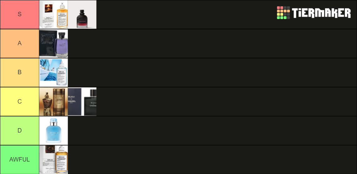 Sam's Cologne with Julia Tier List (Community Rankings) - TierMaker