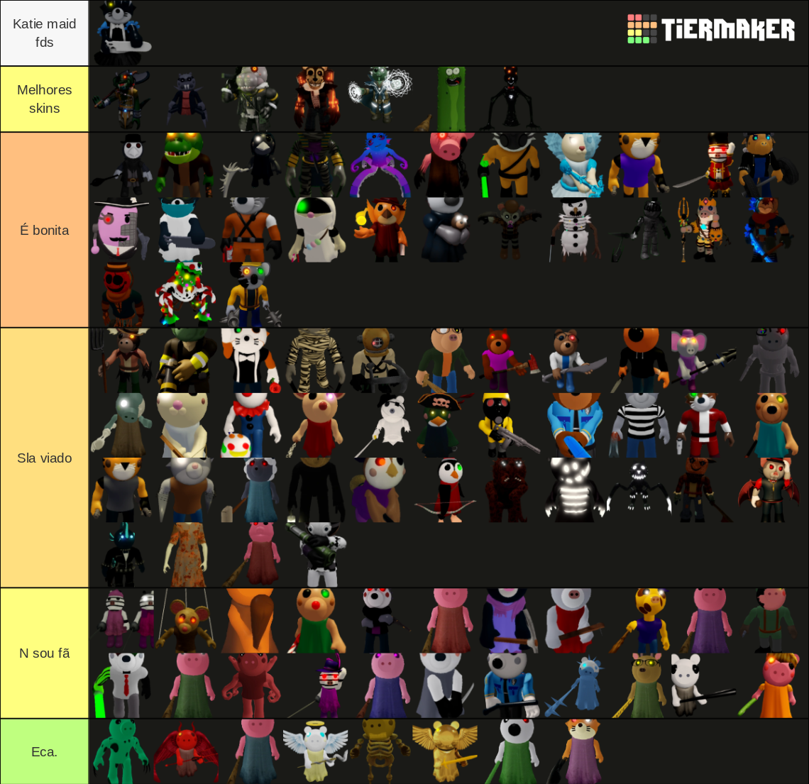 Piggy Skins (Prototype) Tier List (Community Rankings) - TierMaker