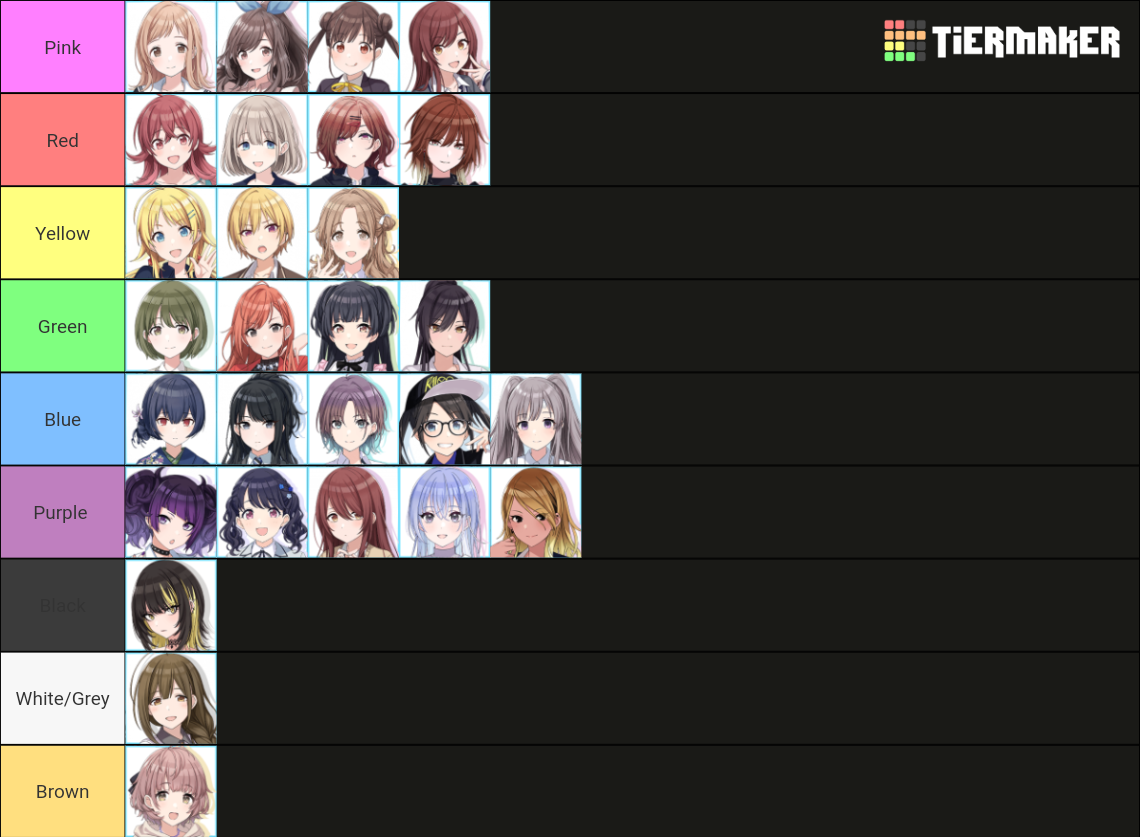 THE IDOLM STER Shiny Colors Tier List Community Rankings TierMaker