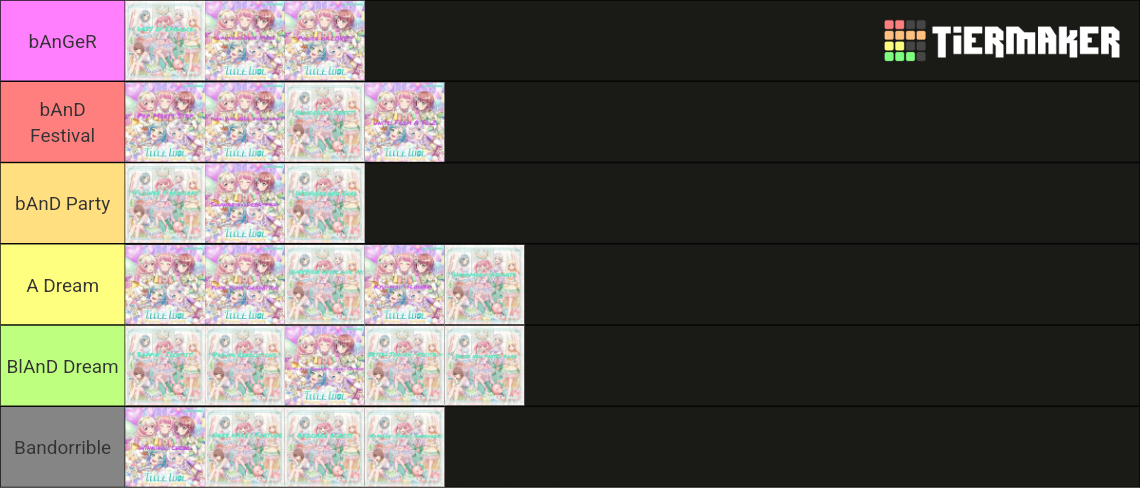 Top Pastel*Palettes Songs Tier List (Community Rankings) - TierMaker