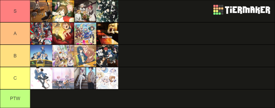 tier list anime spring 2024