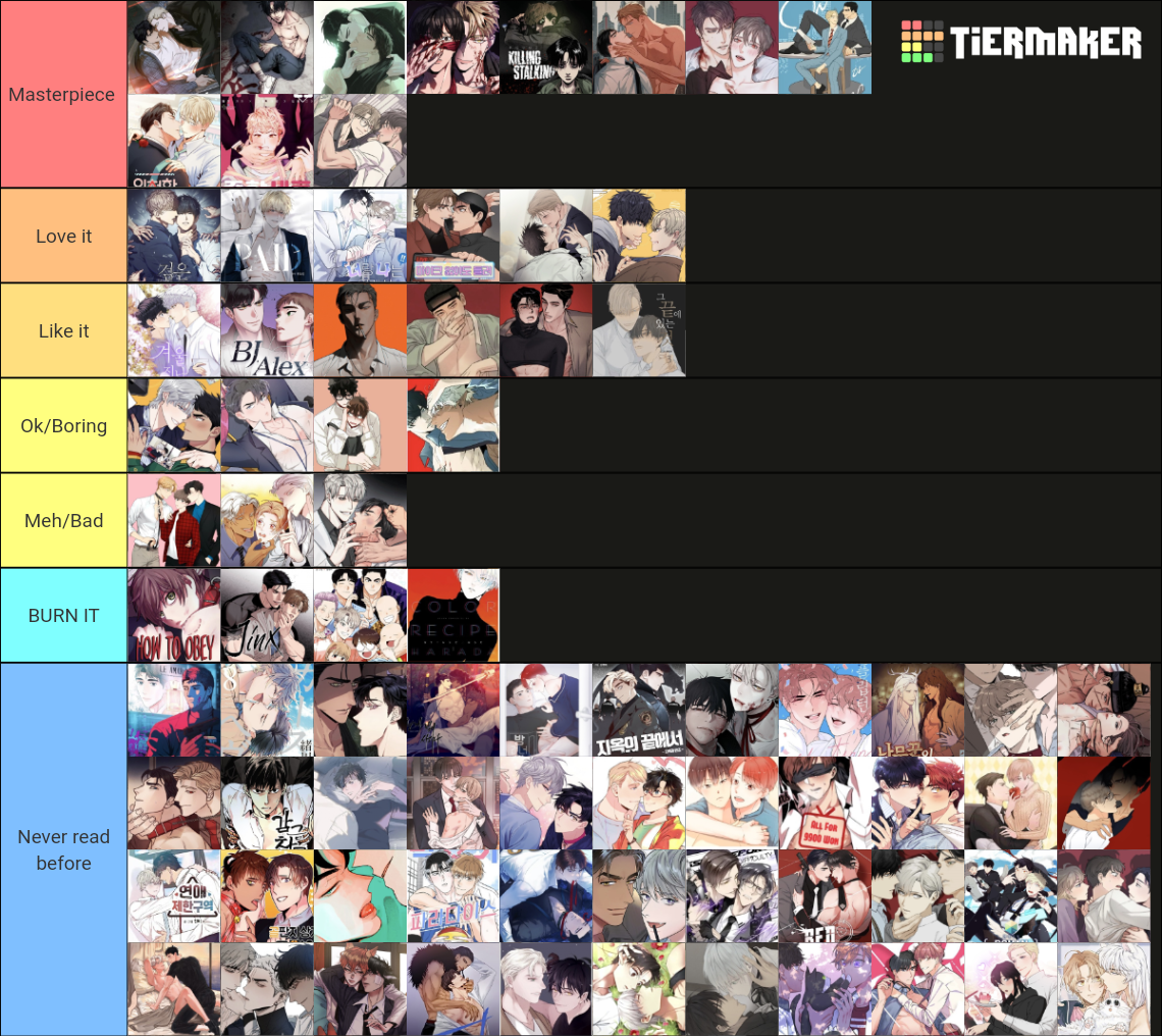 BL Manhwa Tier List (Community Rankings) - TierMaker