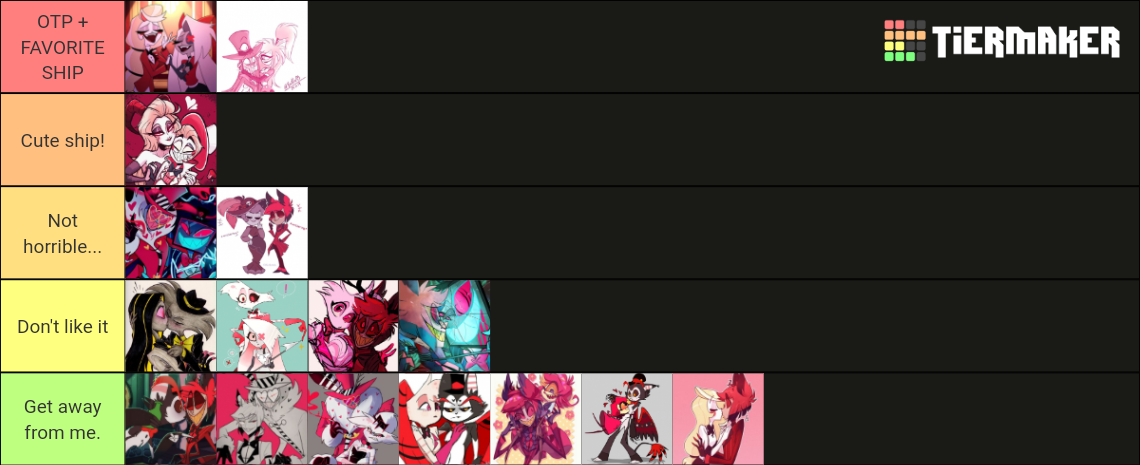 Hazbin Hotel Ships Tier List (Community Rankings) - TierMaker