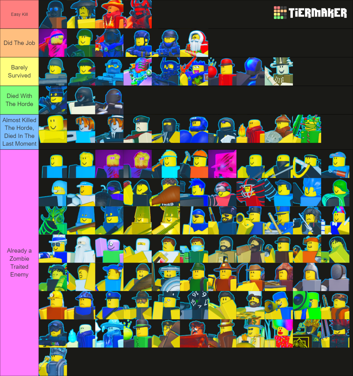 The Battle Bricks: Friendly Units [Royal Flush] Tier List (Community ...