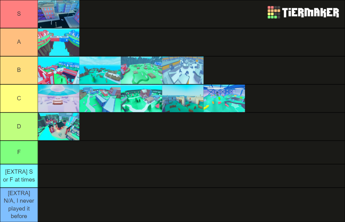 Big Paintball Roblox Map Tier List Rankings) TierMaker