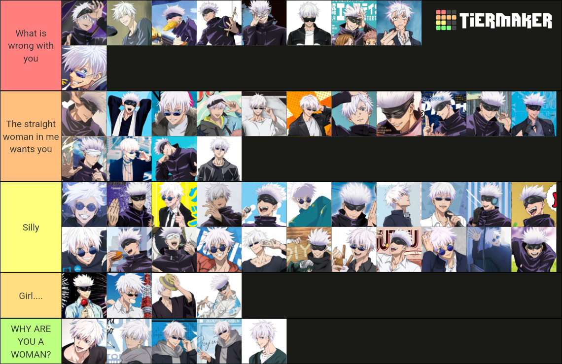 Gojo Official Arts Tier List (Community Rankings) - TierMaker