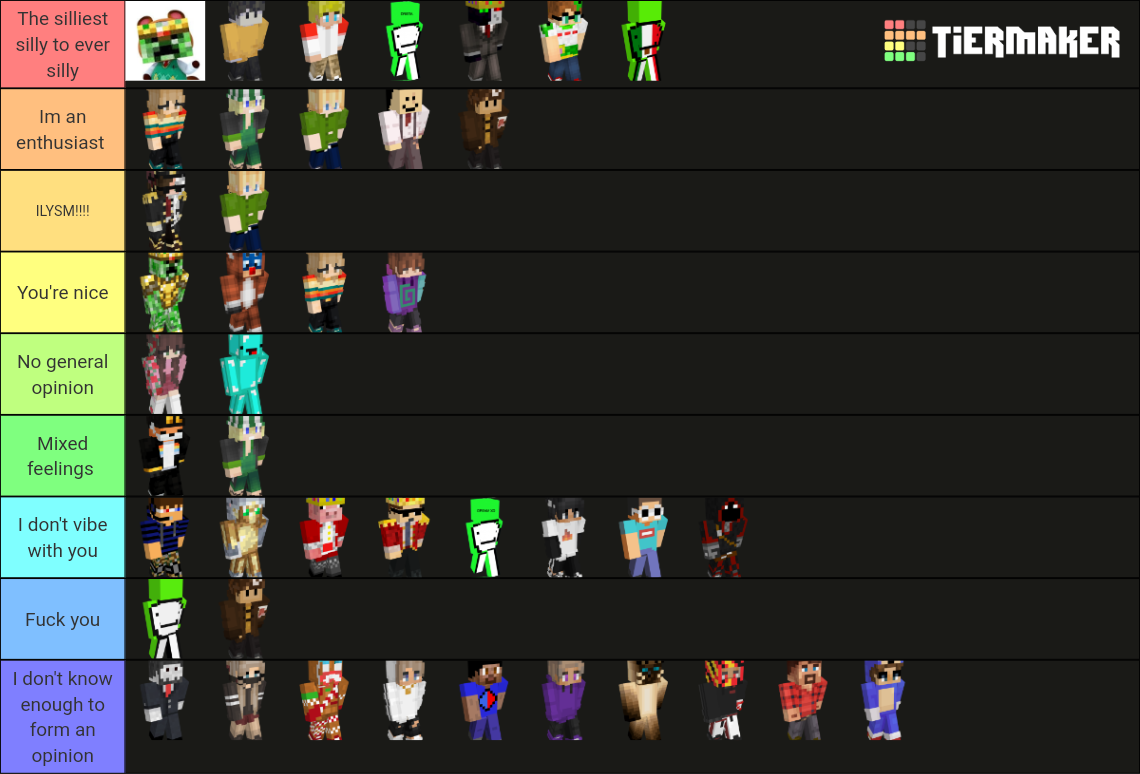 dsmp all c! characters Tier List (Community Rankings) - TierMaker