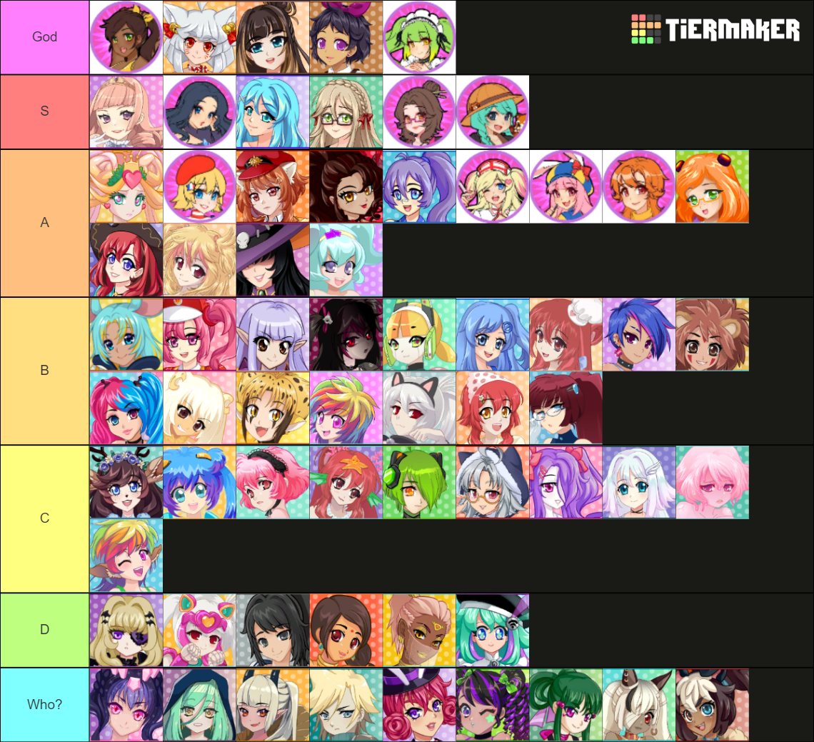 All Crush Crush Girls (As of 14/11/2023) Tier List (Community Rankings ...