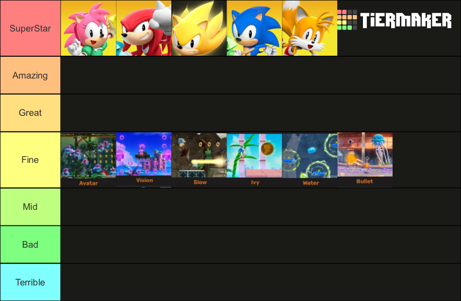 sonic superstars boss tier list