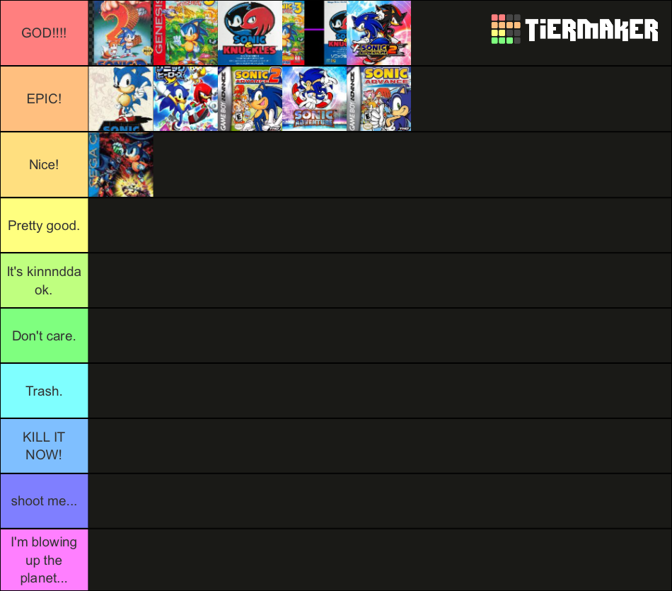 Sonic Games Tier List Community Rankings TierMaker   Tiers Tier List 16475463 1701716744 