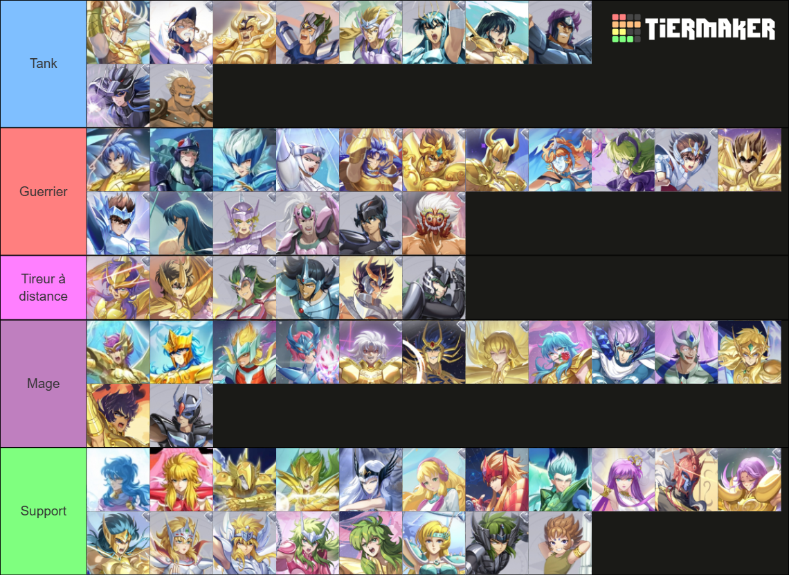 Saint Seiya Rebirth 2 (CN) Tier List (Community Rankings) - TierMaker