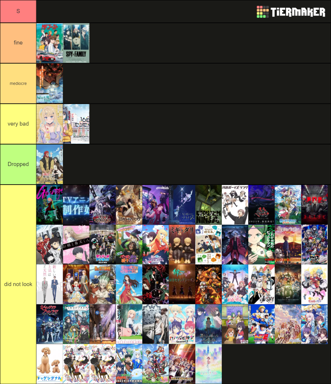 Anime Fall 2023 Tier List Community Rankings TierMaker Anime Fall 2023 Tier List Community Rankings TierMaker