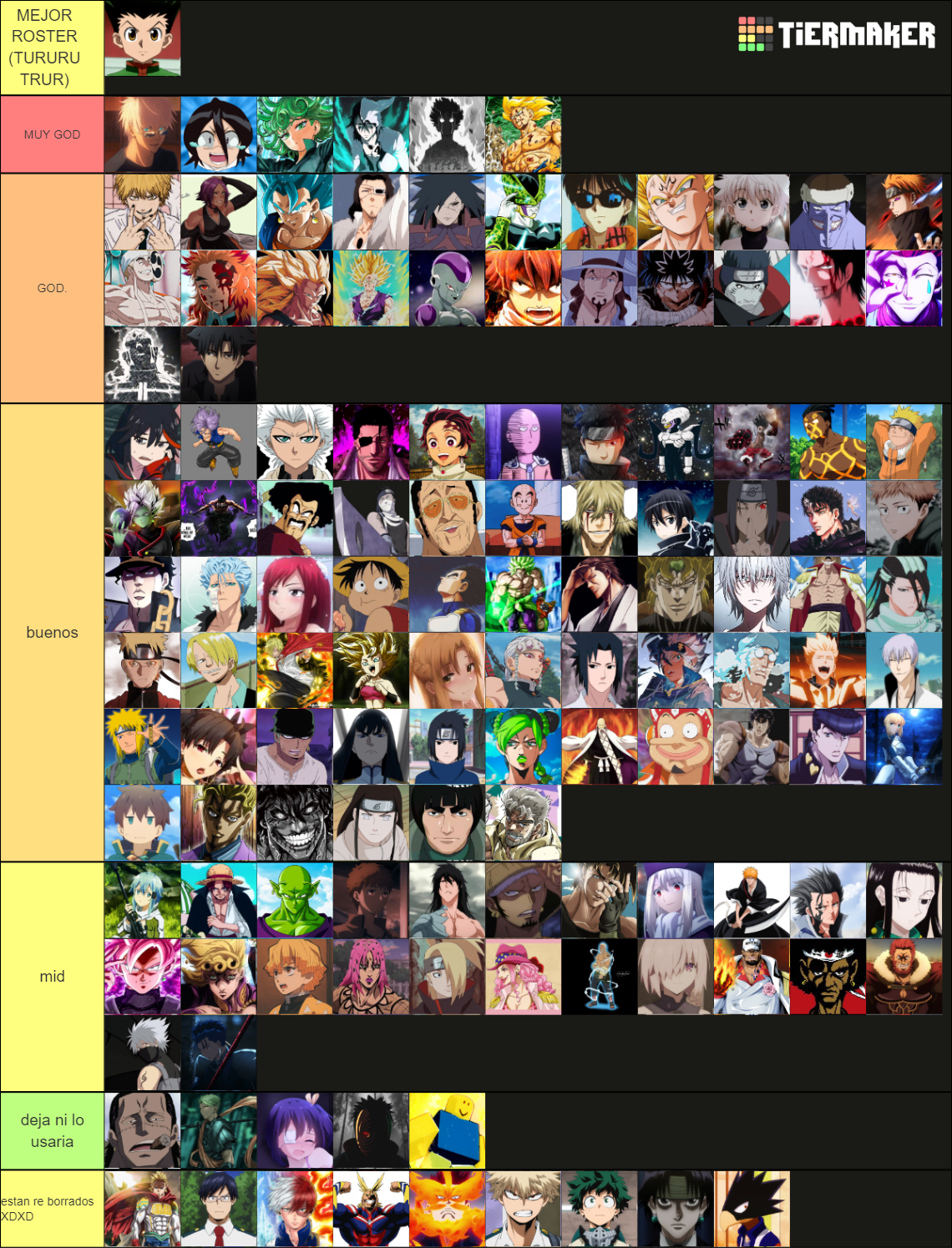 ABA (Denji + Gojo rework) Tier List (Community Rankings) - TierMaker