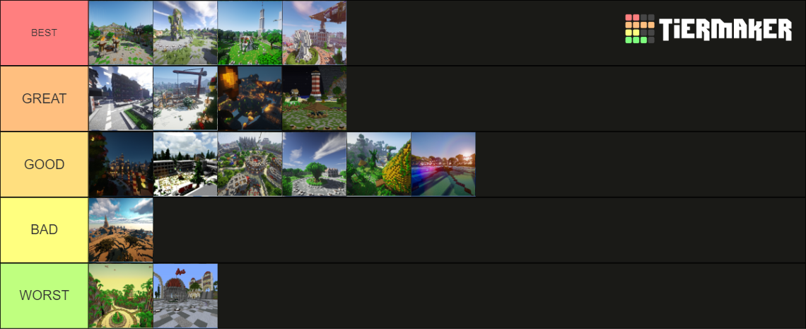 Survival Games Maps Tiering Tier List (Community Rankings) - TierMaker
