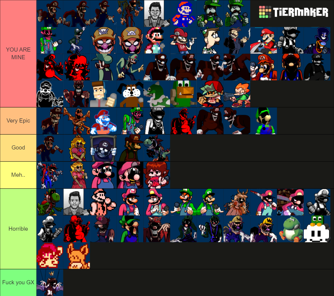 Mario Madness V2 Characters Tierlist Tier List (Community Rankings ...