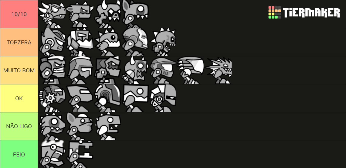 Rank every Geometry Dash 2.1 Robot Tier List (Community Rankings ...