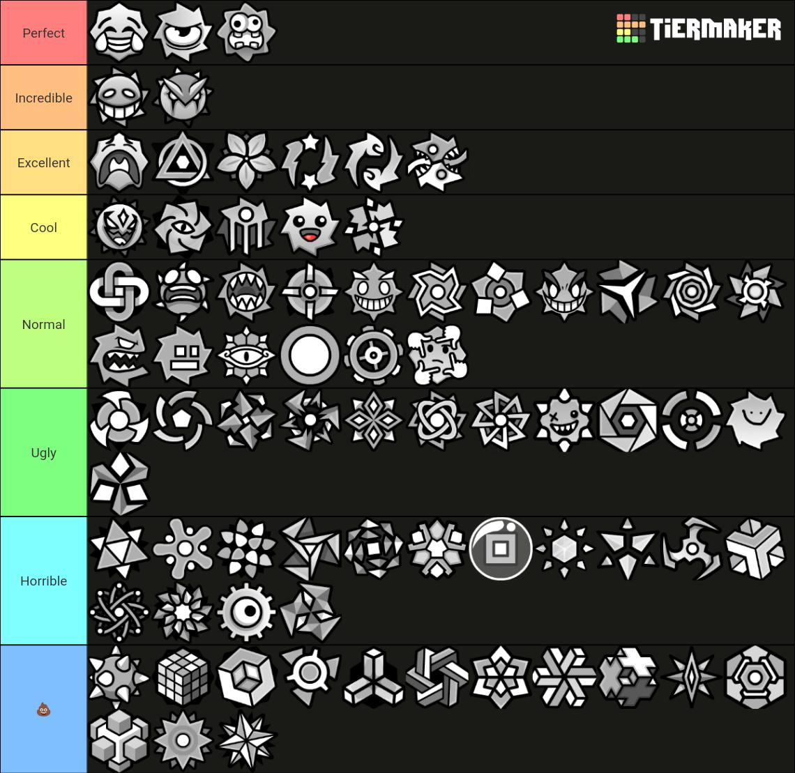 Geometry Dash Balls 2.2 Tier List (Community Rankings) - TierMaker