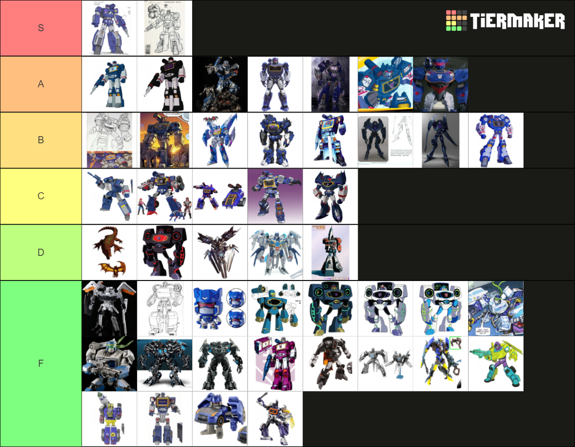 Almost Every Soundwave Design Tier List (community Rankings) - Tiermaker