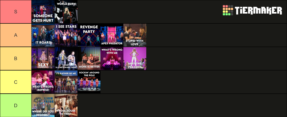 mean-girls-musical-songs-tier-list-community-rankings-tiermaker