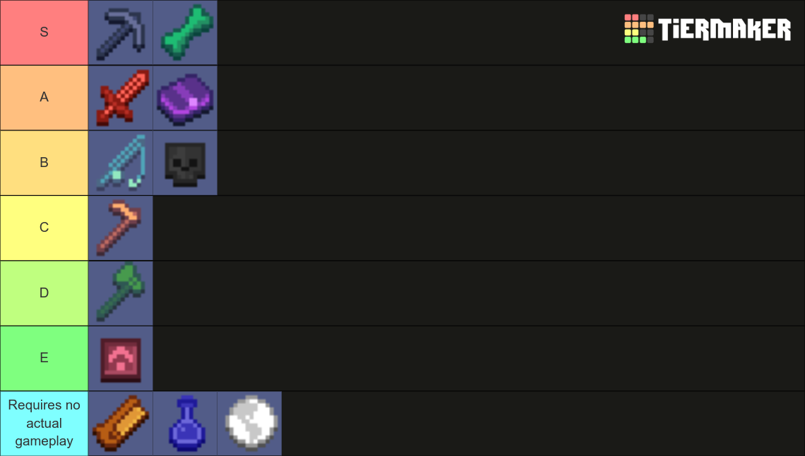 Skyblock Skill Leveling Tier List Rankings) TierMaker