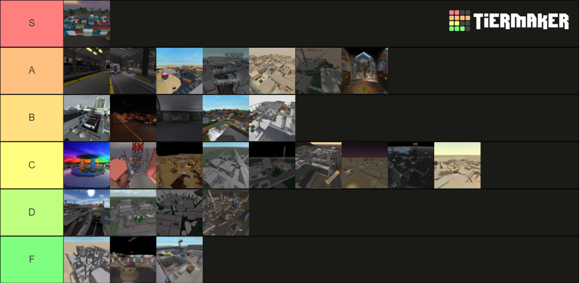 All Phantom Forces Maps (February 2024) Tier List Rankings) TierMaker