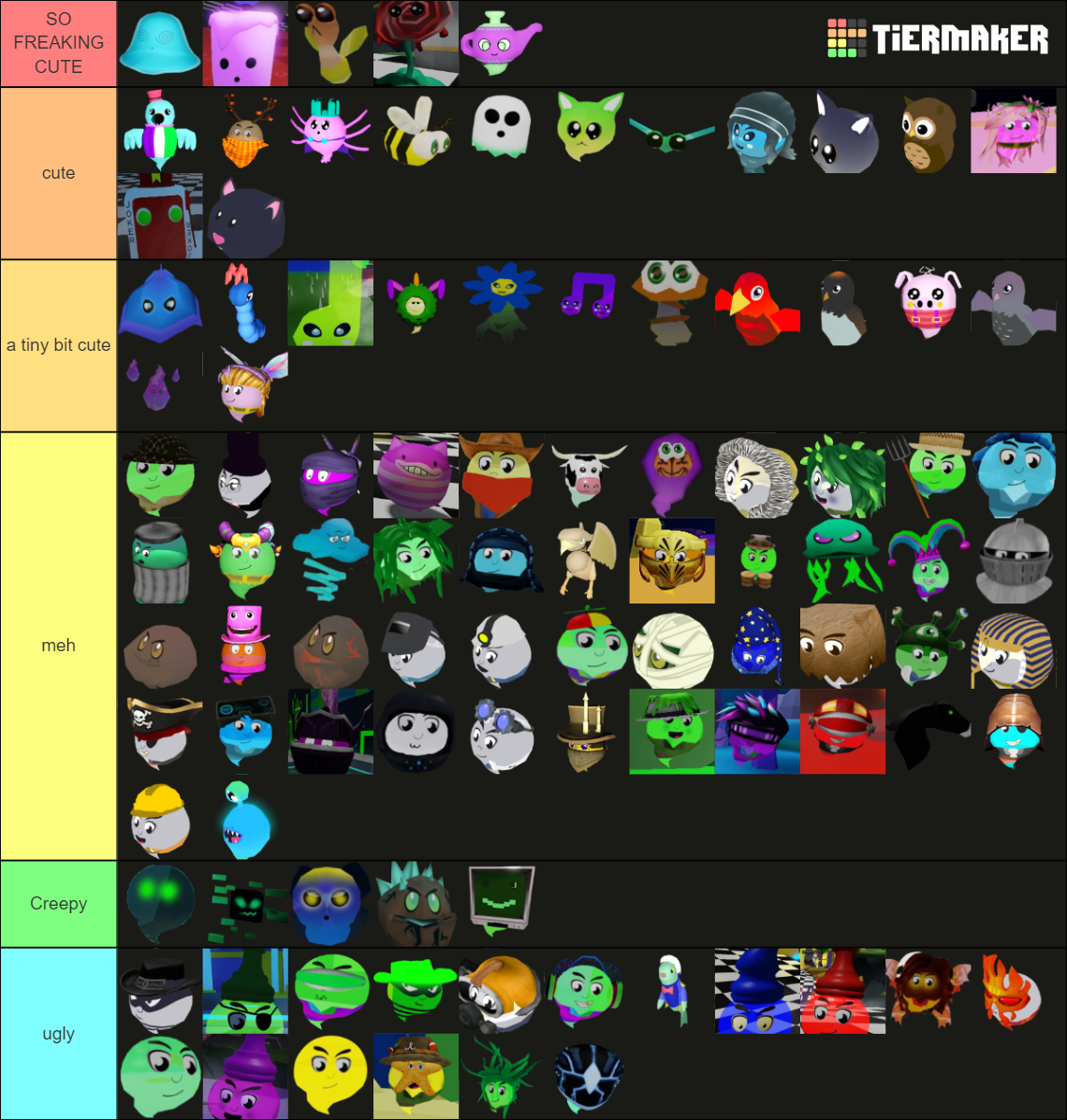 Ghost SImulator Ghosts Tier List (Community Rankings) - TierMaker