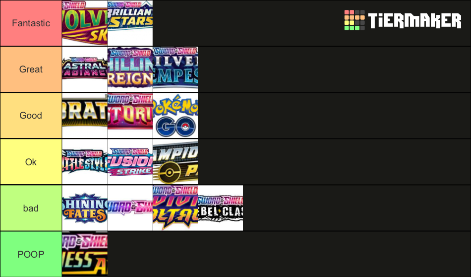 All Pokemon Sword And Shield Tcg Sets Tier List Community Rankings Tiermaker 