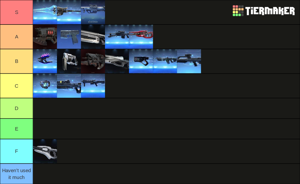 Halo Infinite Weapon Tier List (Community Rankings) - TierMaker