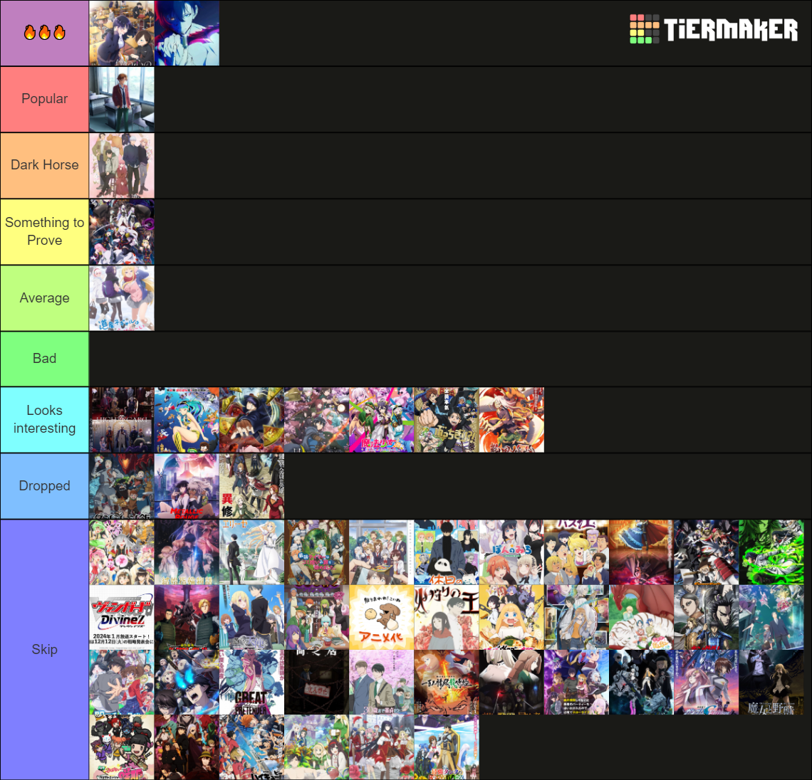 Winter Anime 2024 Tier List (Community Rankings) - TierMaker