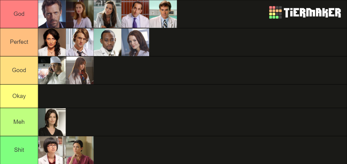 House Md Characters Tier List Rankings) TierMaker
