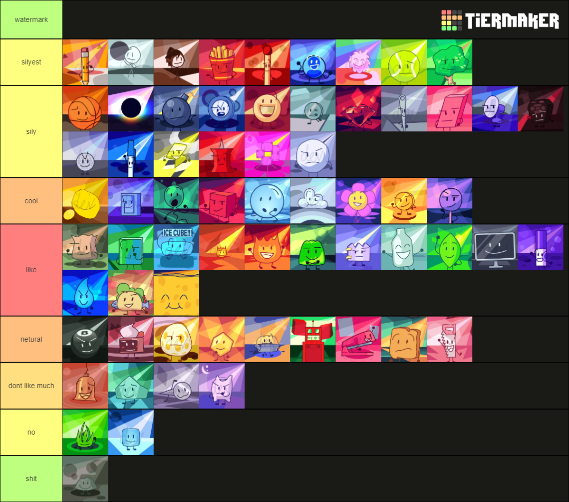 BFB with BFB 23 Icons (ALL CONTESTANTS) Tier List Rankings