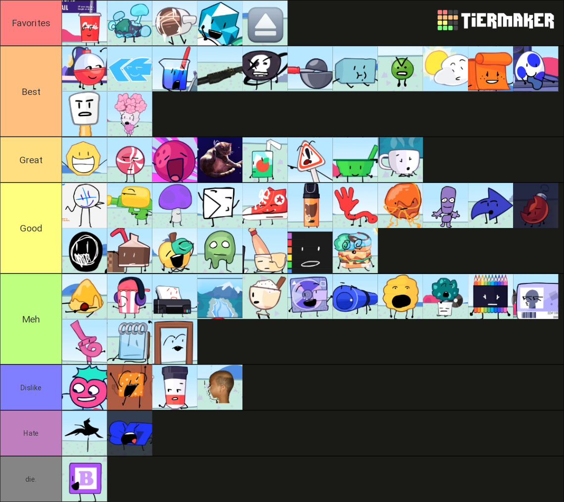 Animatic Battle All Characters Tier List (Community Rankings) - TierMaker