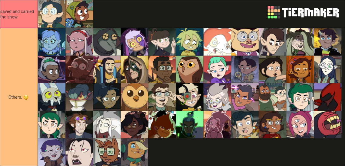 The Owl House Season 3 (Current) Tier List (Community Rankings) - TierMaker